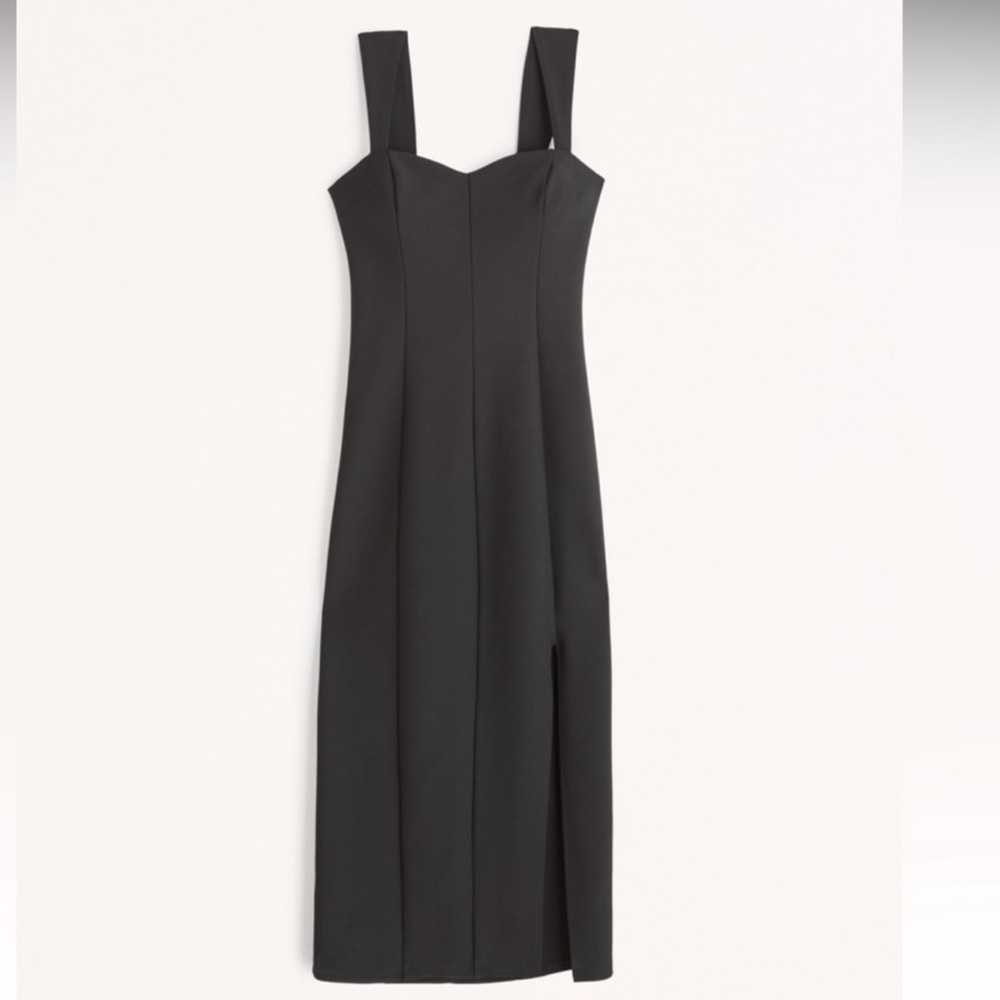Wide Strap Corset Midi Dress - Abercrombie